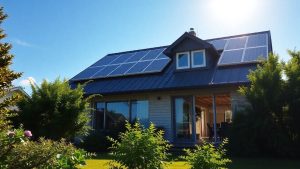 News Home 48 Casă modernă cu panouri solare și ferestre eficiente energetic